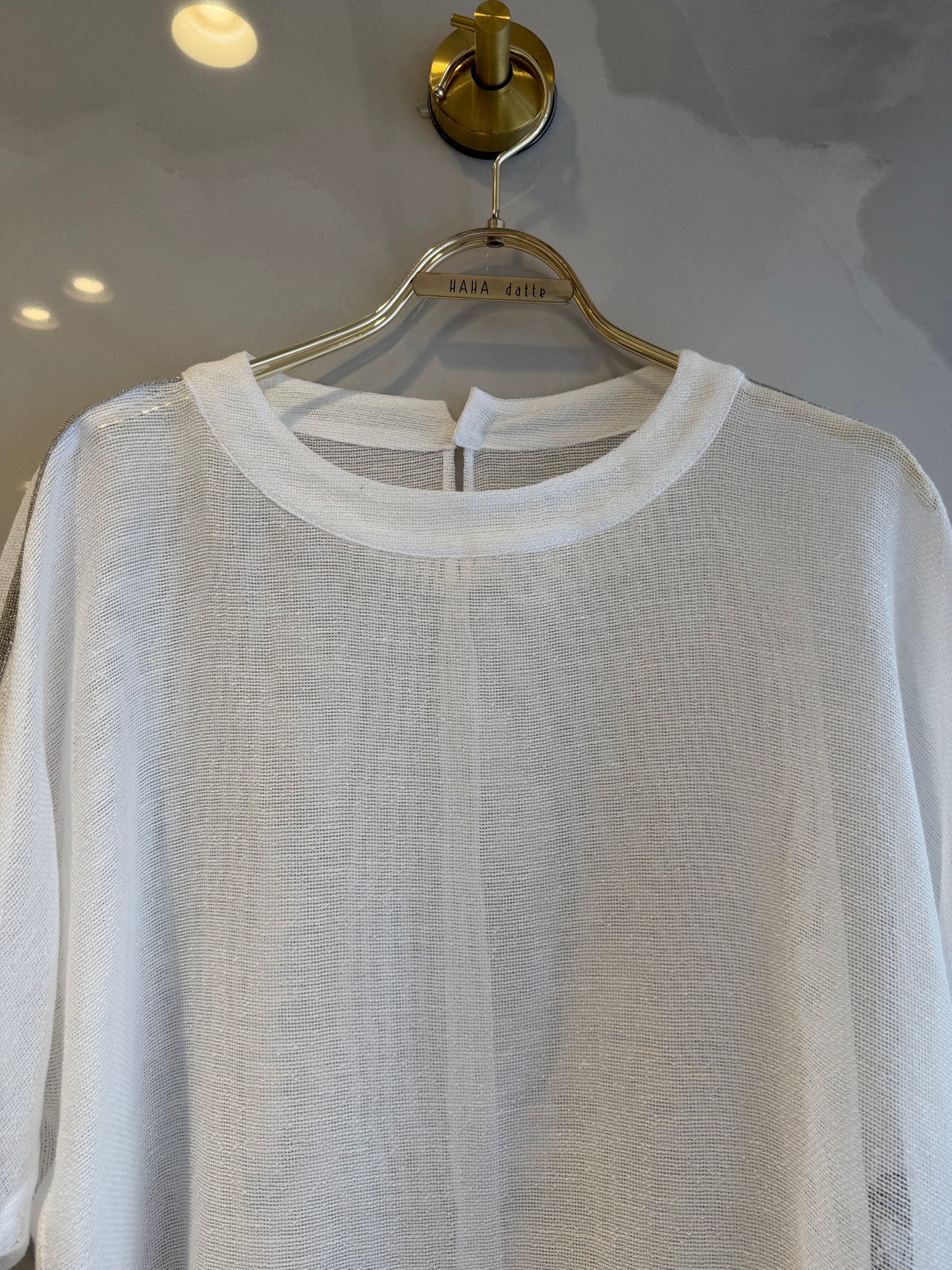 ［BLVE FRONCE］肩ラインのメッシュTシャツ