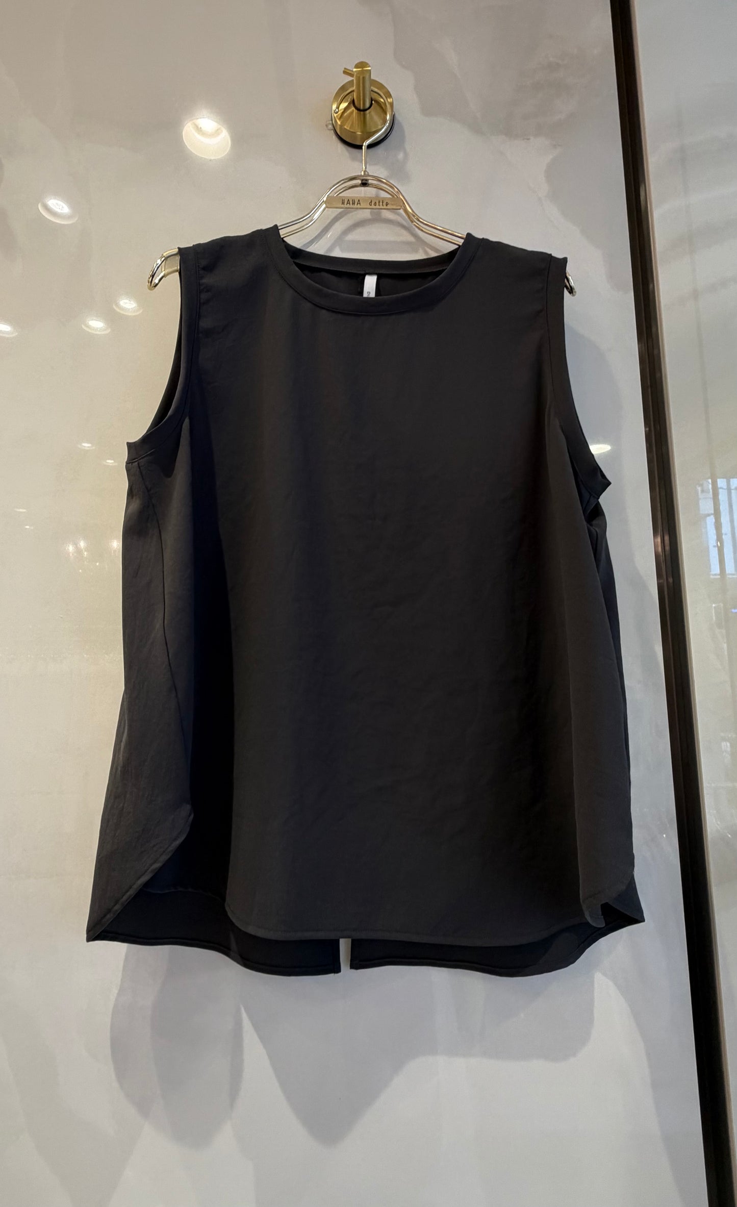 ［Dignite collier］ストレッチシフォンノースリーブ