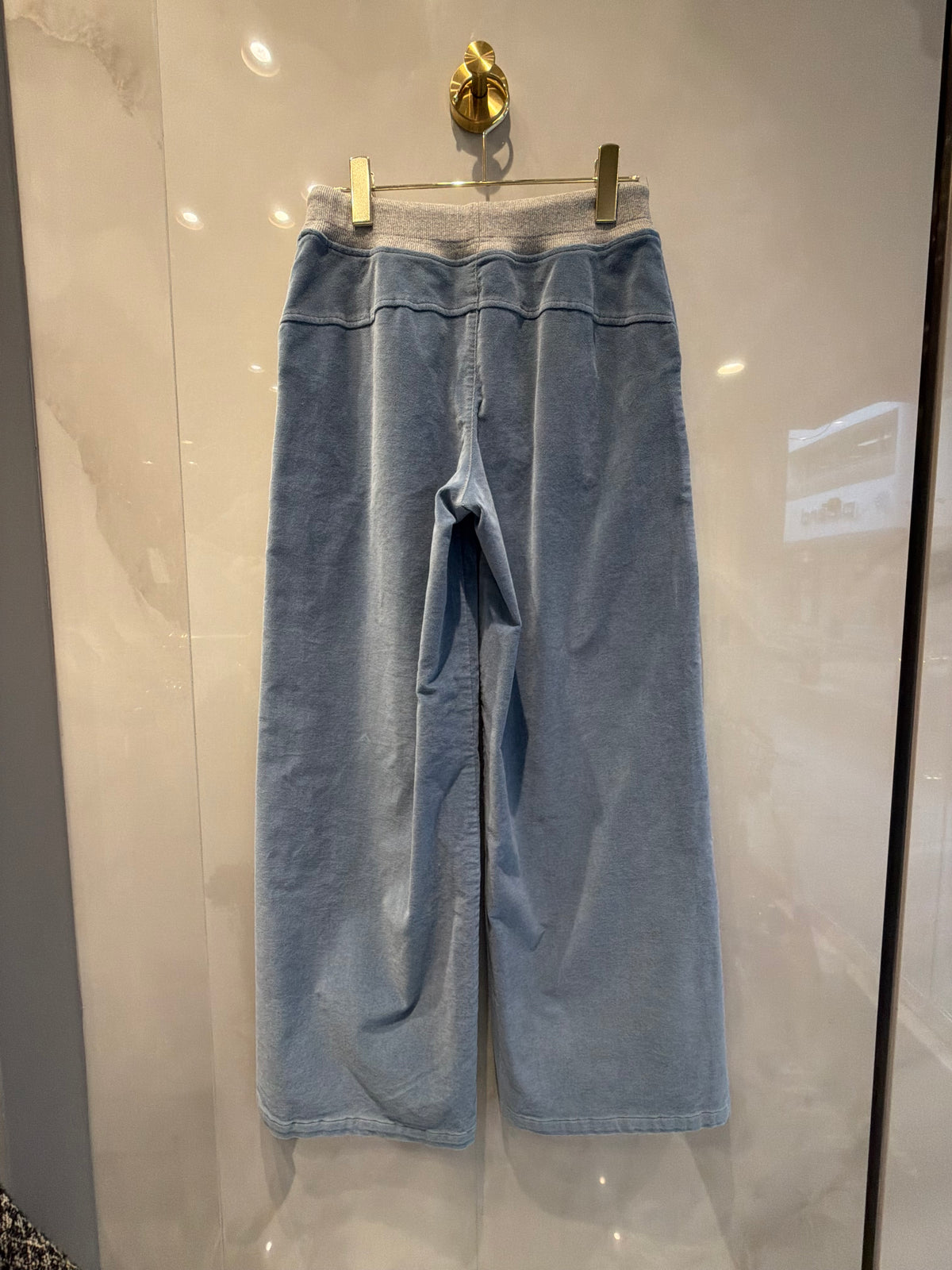 ［BLUE FRONCE］リブウエスト コーデュロイワイドパンツ