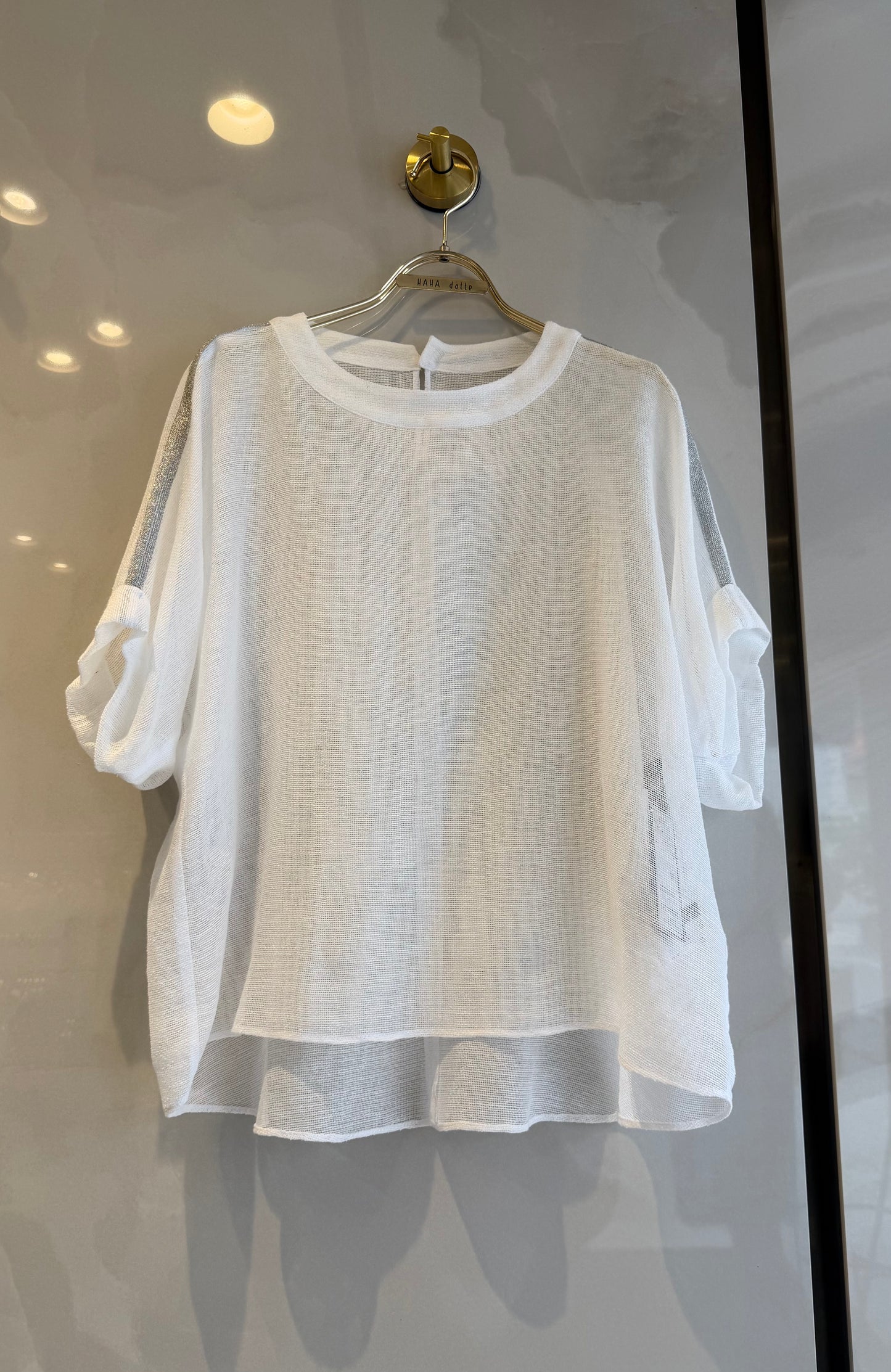 ［BLVE FRONCE］肩ラインのメッシュTシャツ