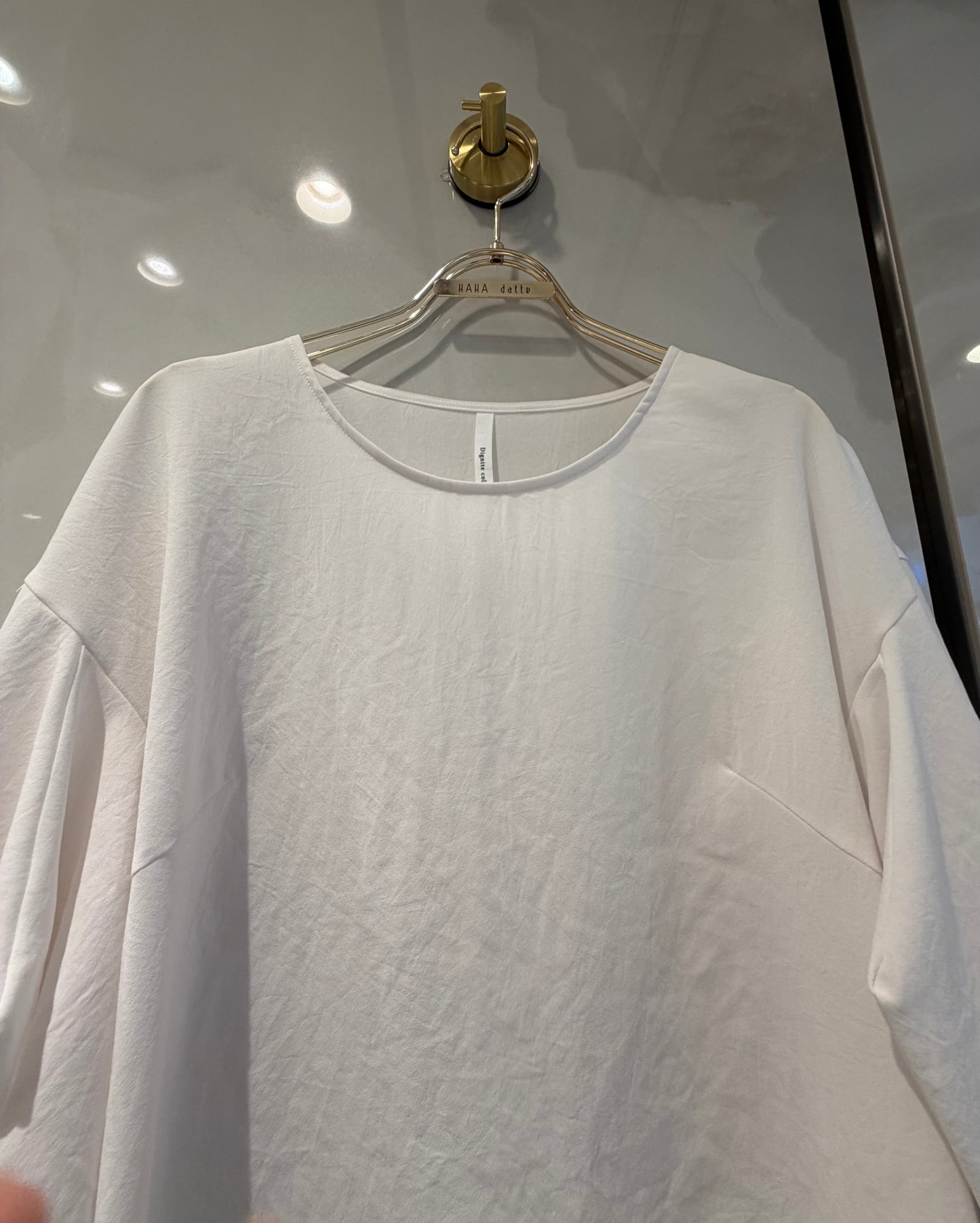 ［Dignite collier］フレアスリーブTシャツブラウス