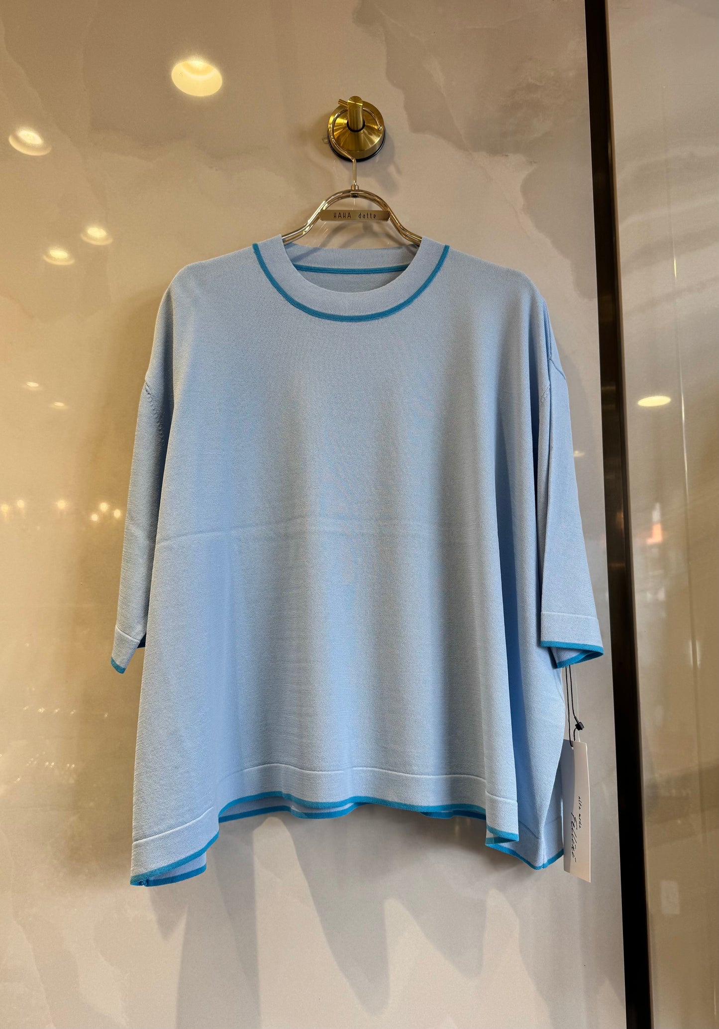 ラインアクセントサマーニット