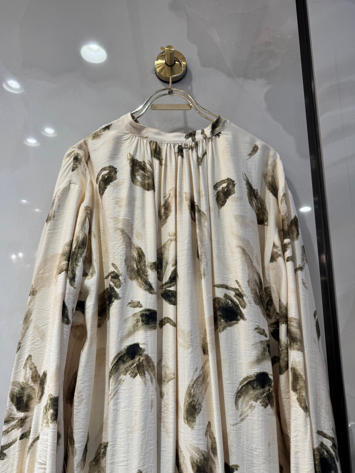 ボタニカル柄ロングワンピース