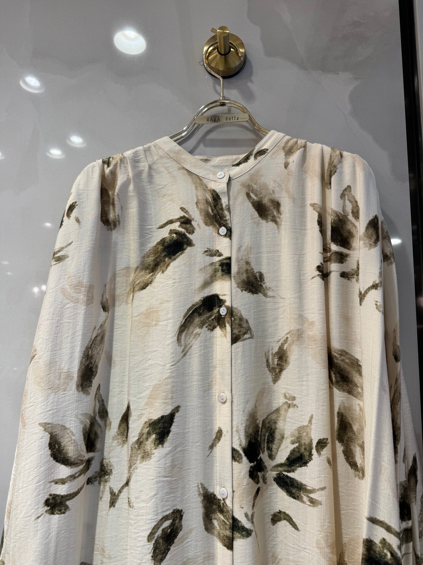 ボタニカル柄ロングワンピース