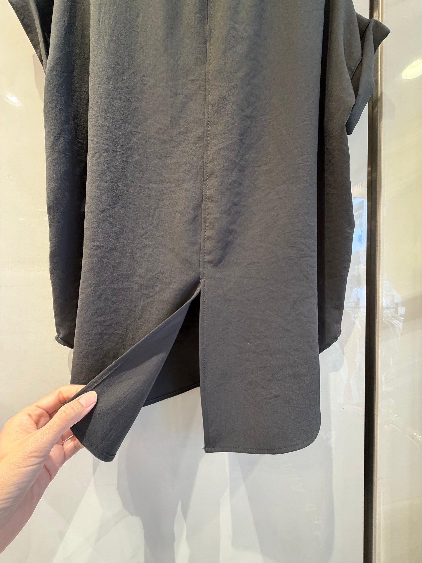 ［Dignite collier］ストレッチシフォンTシャツ