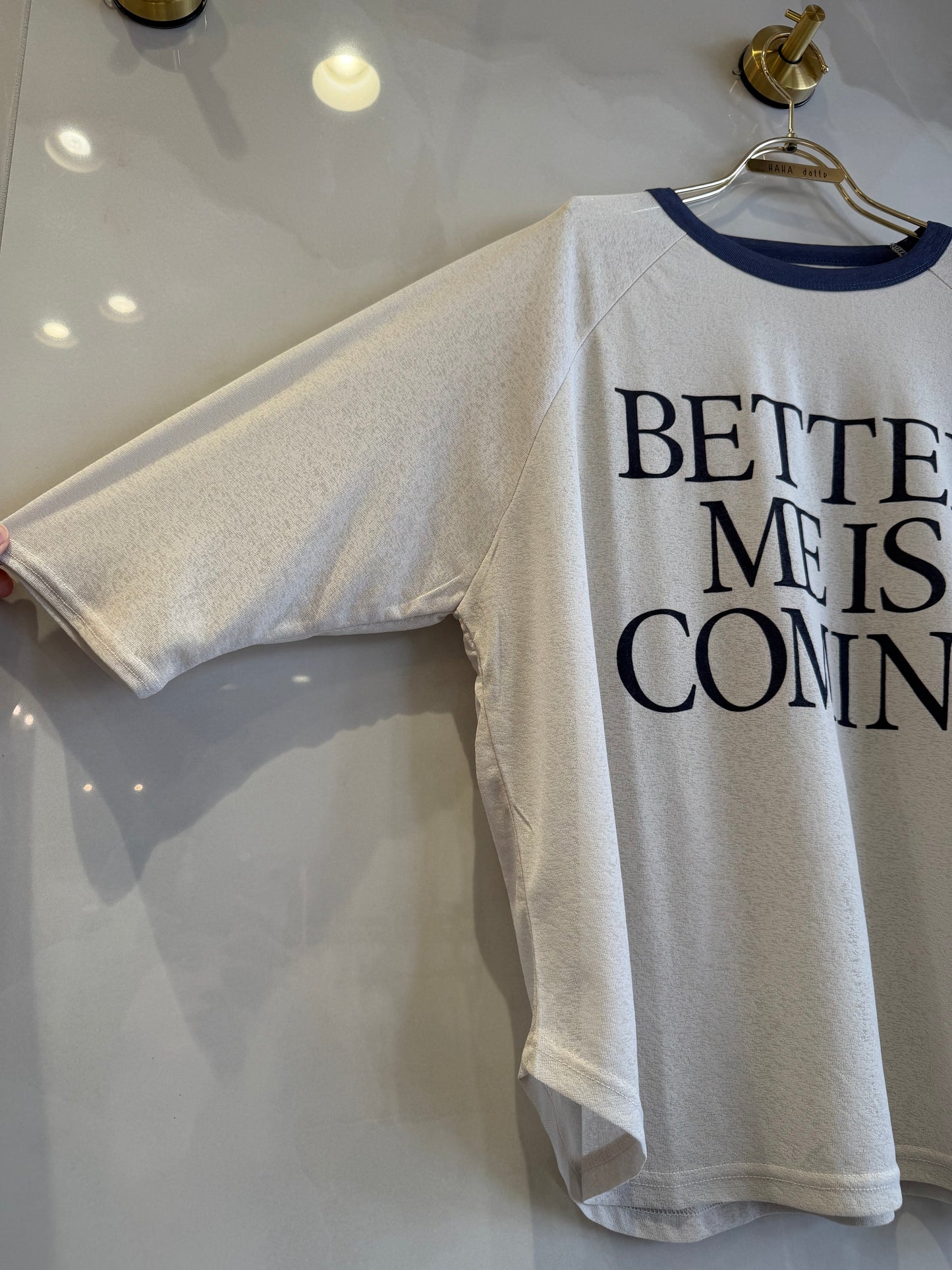 シースルーロゴTシャツ