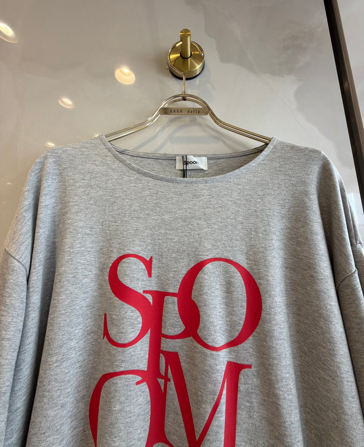 ［Spoom］SPOOM ロゴプリント ロングスリーブTシャツ