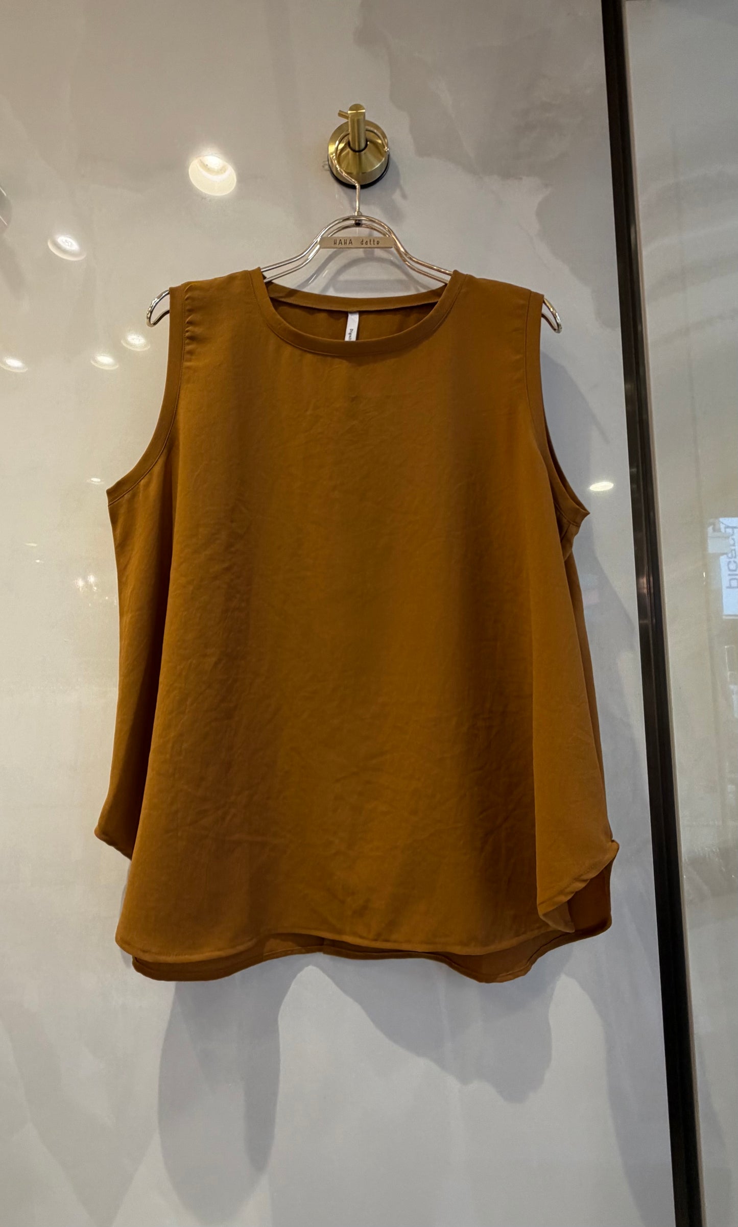 ［Dignite collier］ストレッチシフォンノースリーブ