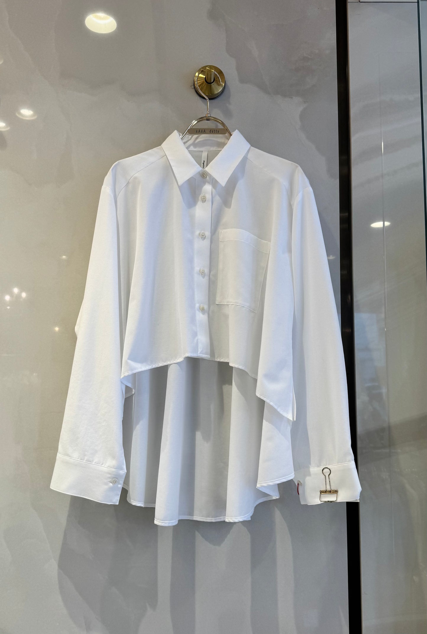 フロント短丈シャツ