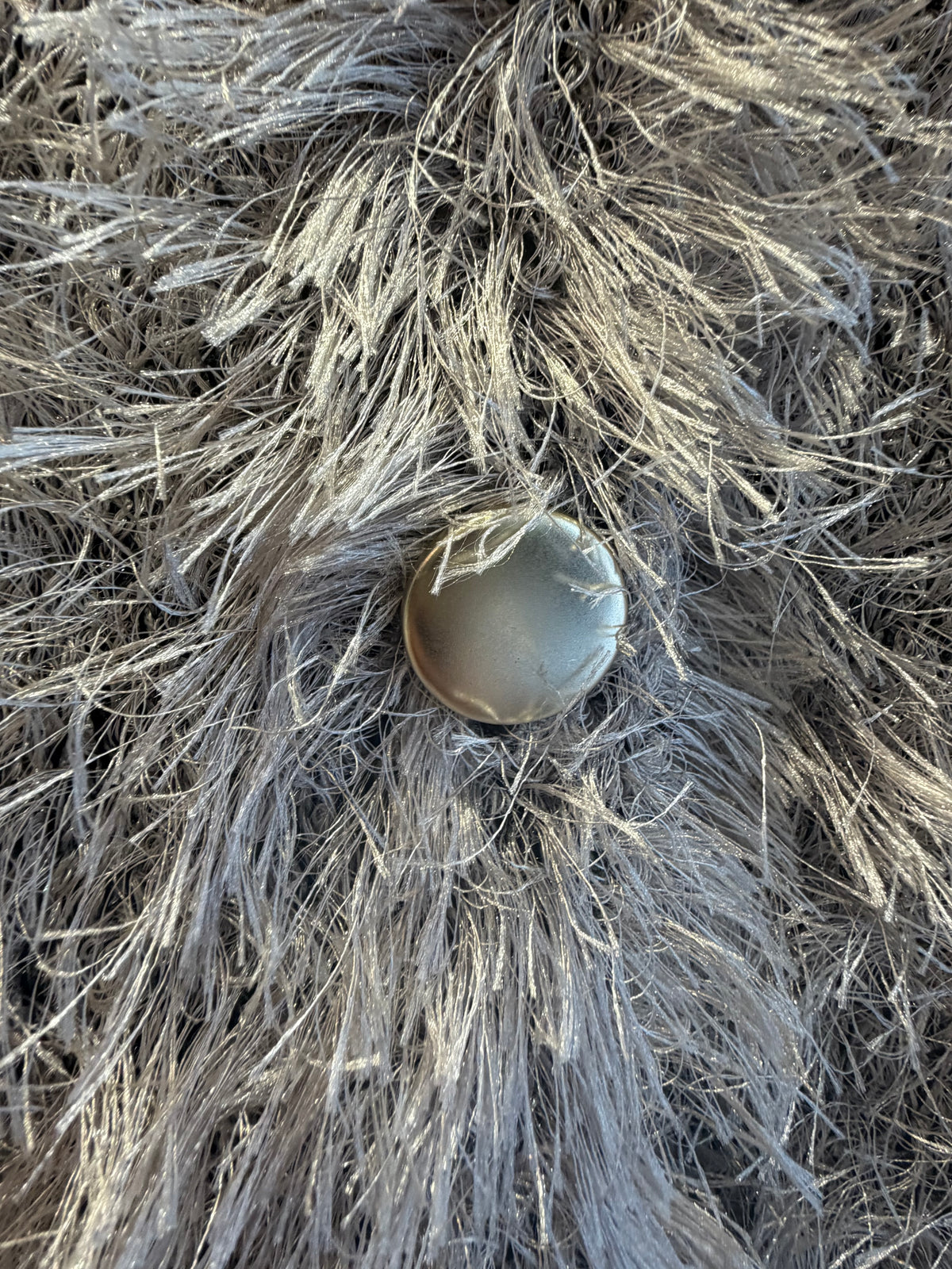 ［Dignite collier］ミックスシャギー Vネックベスト