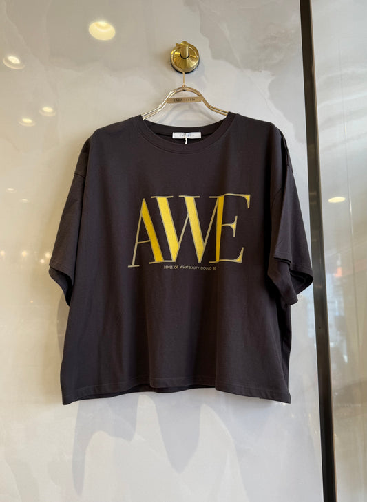 短丈ロゴTシャツ