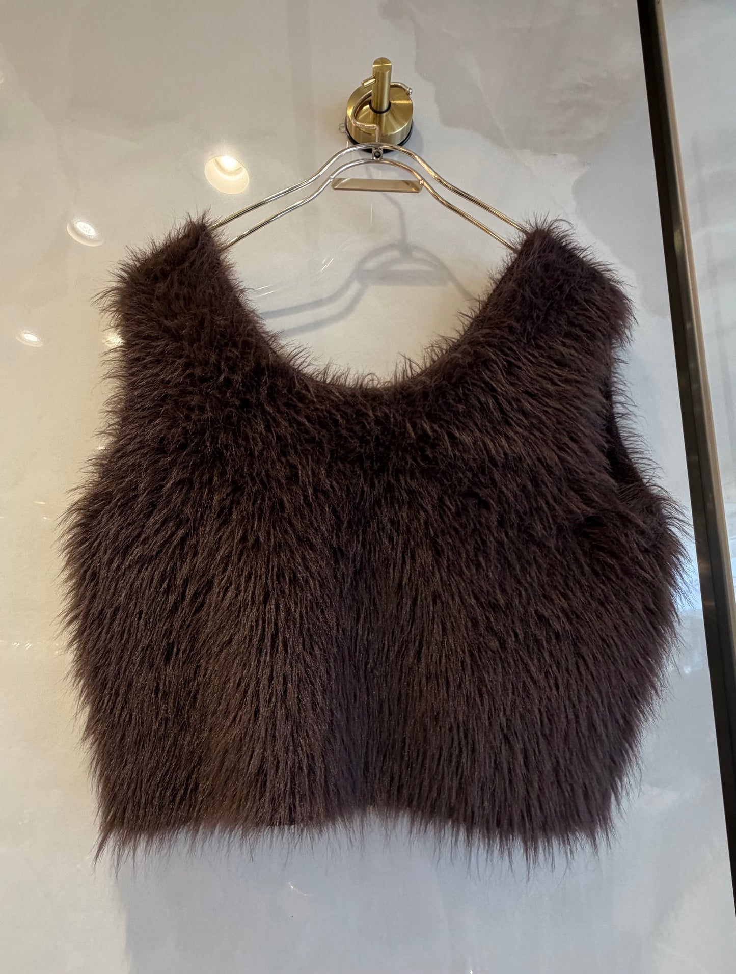 ［Dignite collier］シャギーベスト