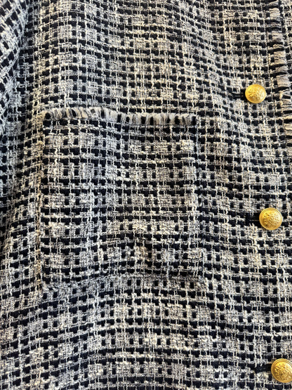 ［Dignite Collier］金ボタンツイードジャケット
