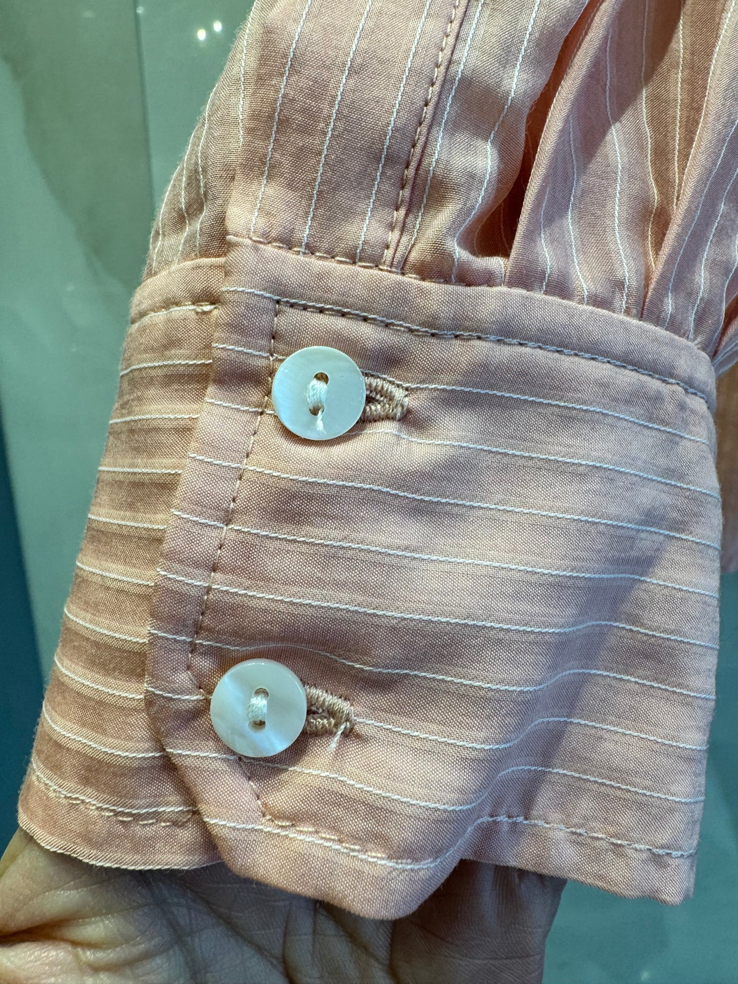 ストライプロングシャツ