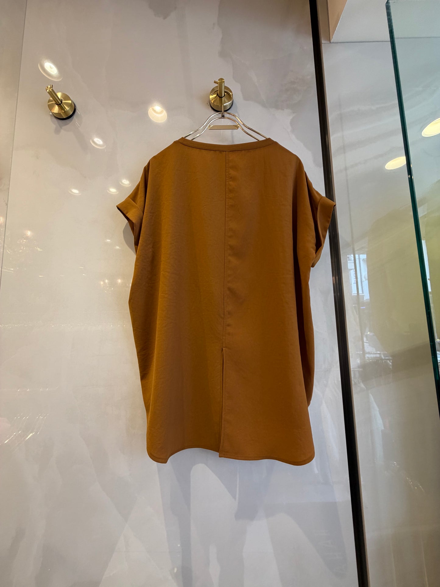 ［Dignite collier］ストレッチシフォンTシャツ