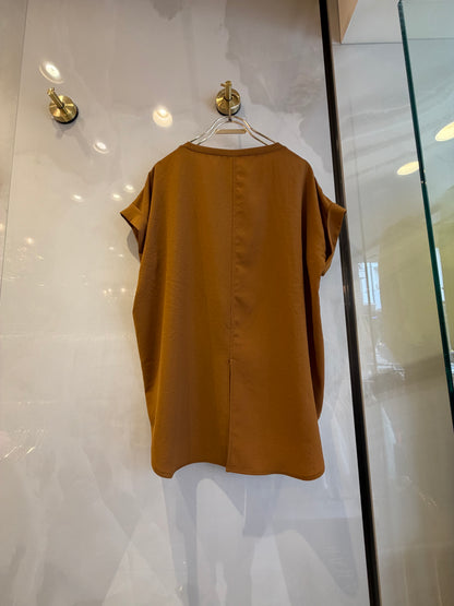 ［Dignite collier］ストレッチシフォンTシャツ