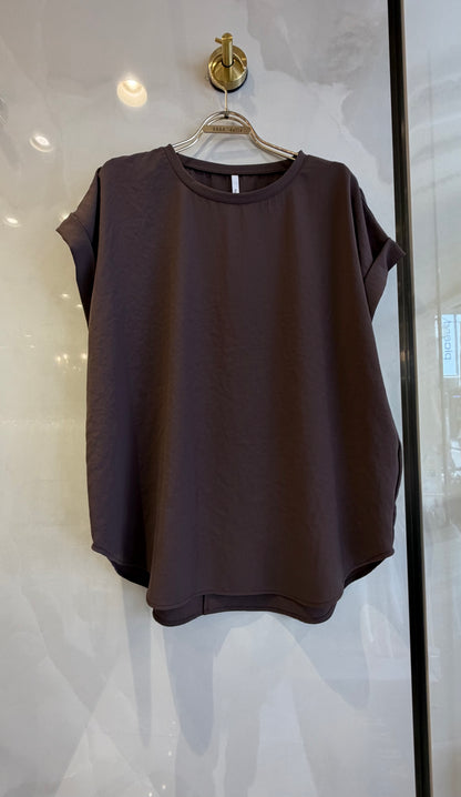 ［Dignite collier］ストレッチシフォンTシャツ