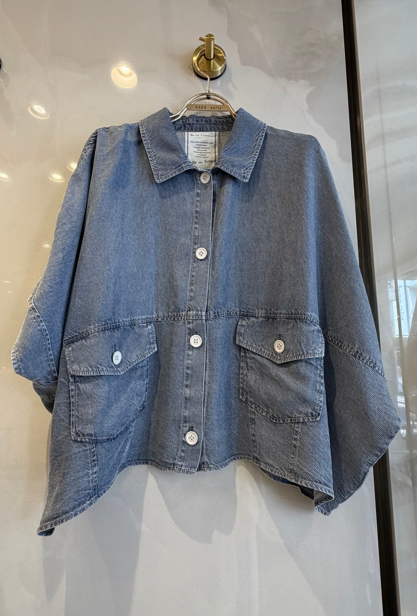 ［BLUE FRONCE］ドルマンデニムシャツ