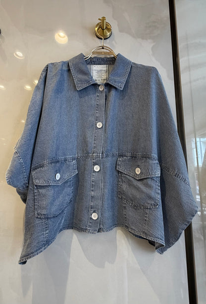 ［BLUE FRONCE］ドルマンデニムシャツ