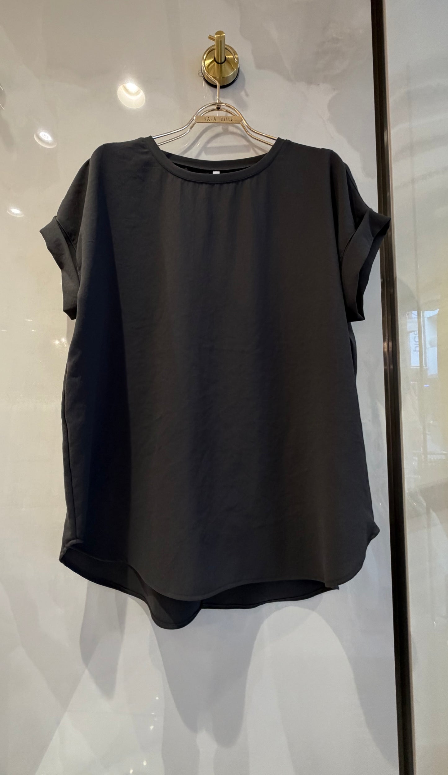 ［Dignite collier］ストレッチシフォンTシャツ