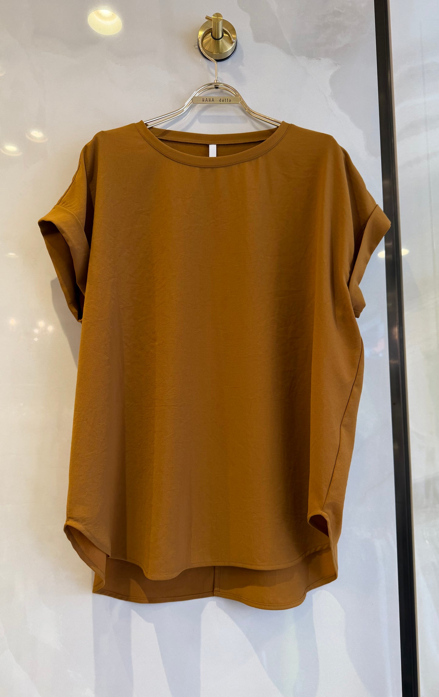 ［Dignite collier］ストレッチシフォンTシャツ