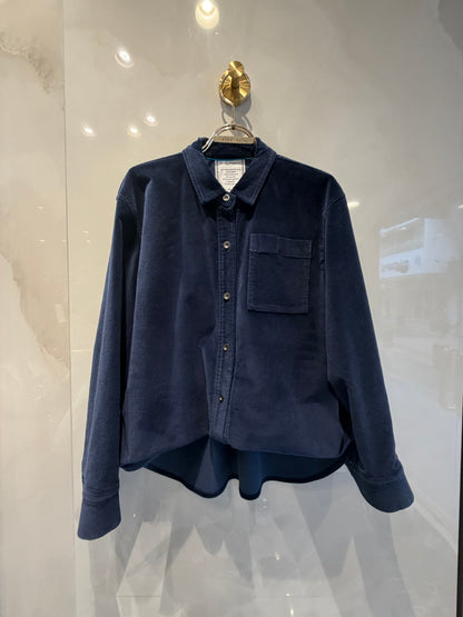 ［BLUE FRONCE］裾アレンジ コーデュロイシャツ
