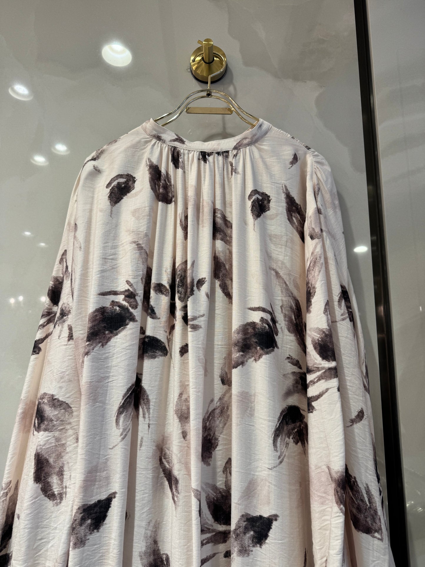 ボタニカル柄ロングワンピース