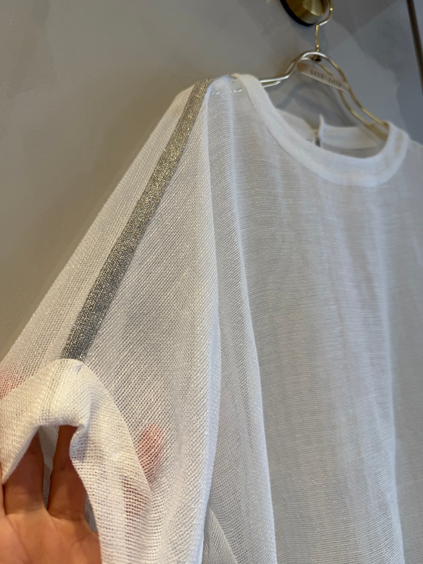 ［BLVE FRONCE］肩ラインのメッシュTシャツ