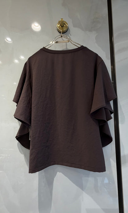 ［Dignite collier］ラッフルスリーブTシャツブラウス