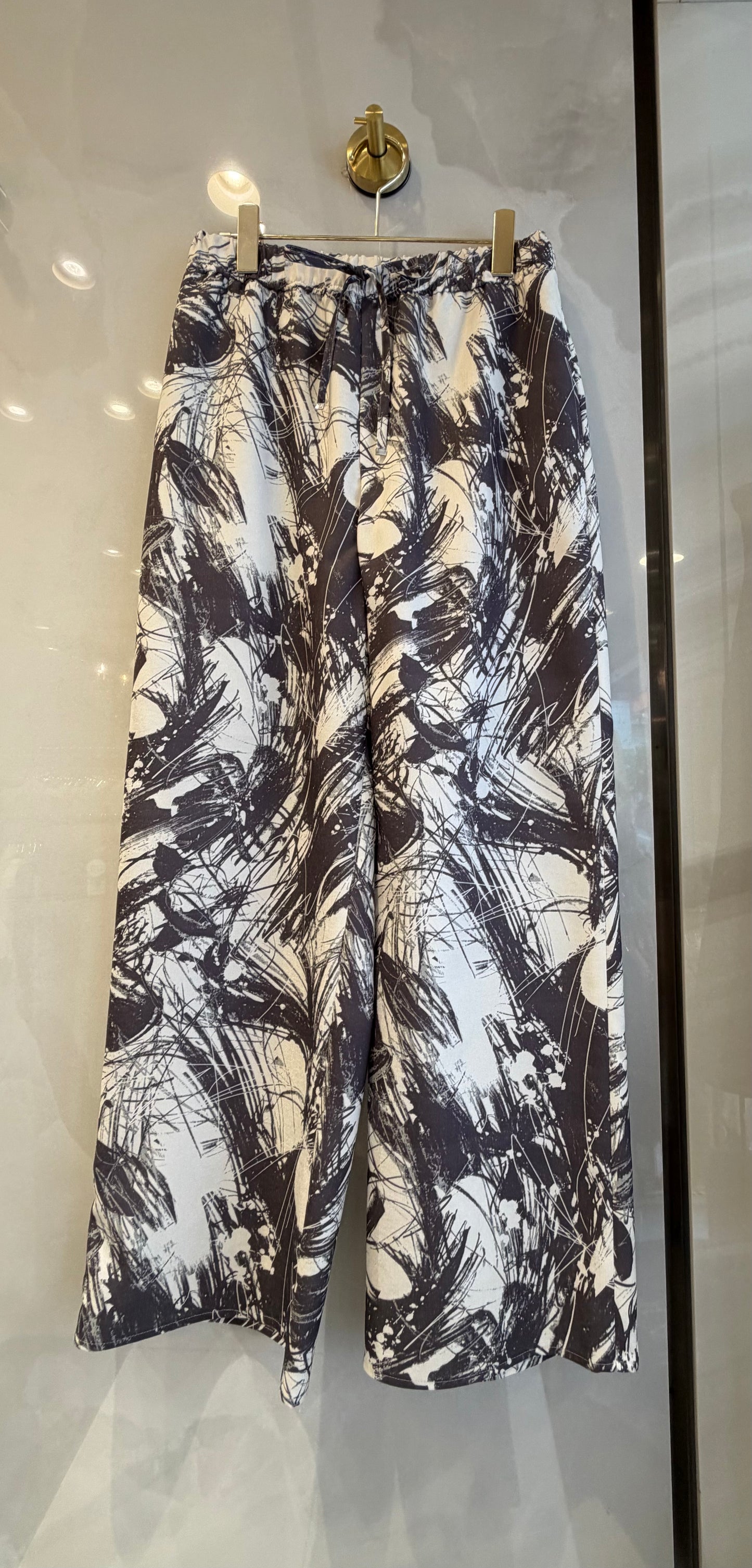 ［ma couleur］ペイント模様のワイドパンツ