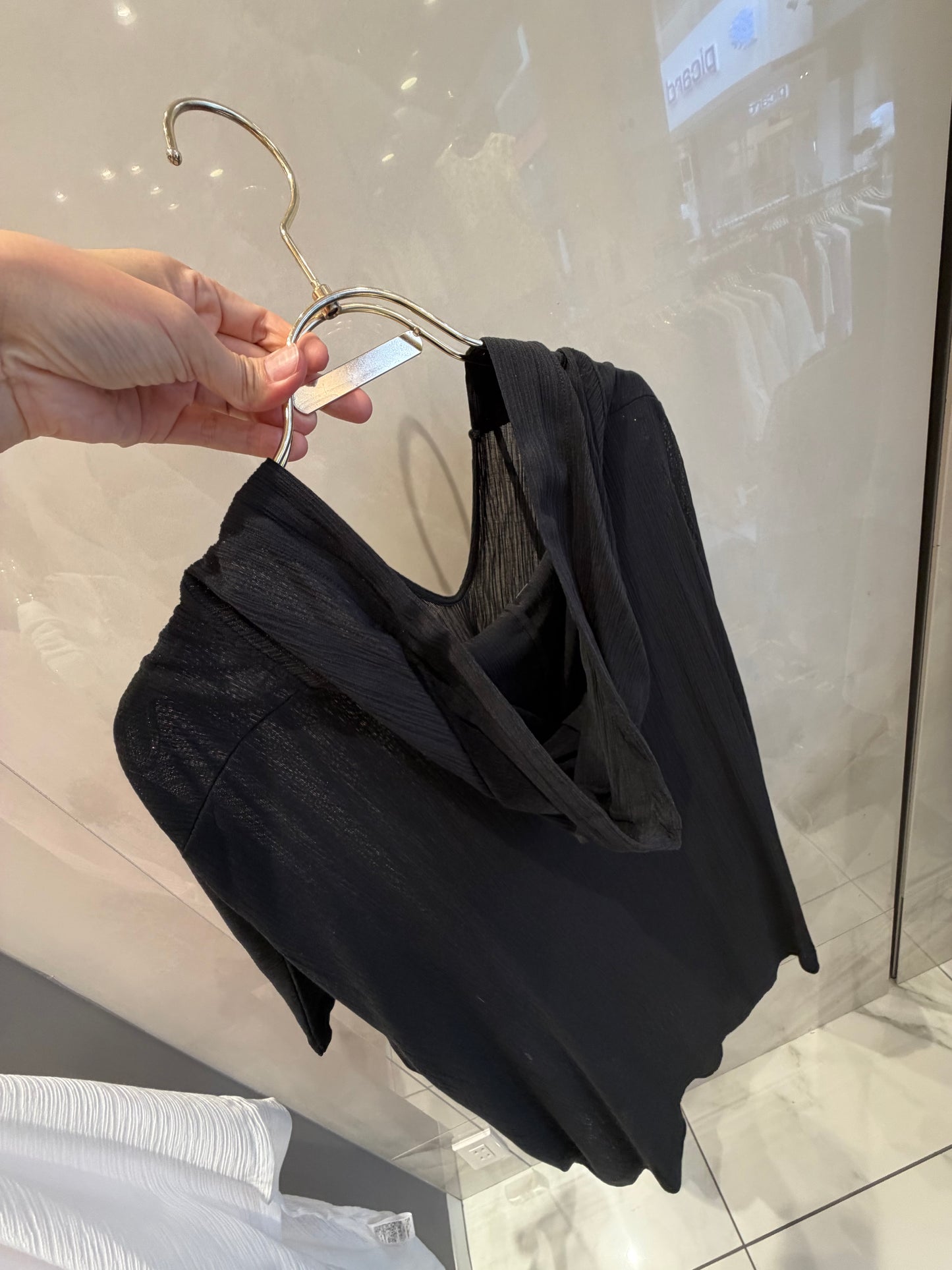 シアーメッシュポンチョ