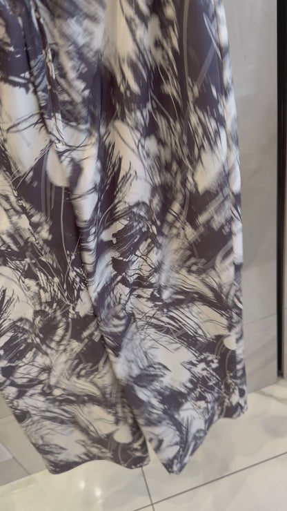 ［ma couleur］ペイント模様のワイドパンツ